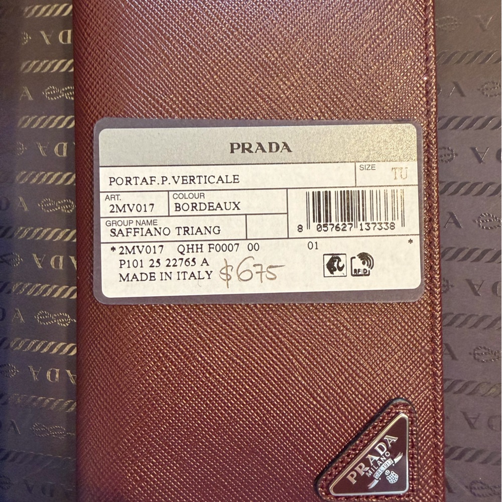 Prada Saffiano Leather Passport Holder - Picture 2 of 6